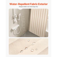 VEVOR Accordion Door 47x78inch Blackout Fabric Folding Magnetic Door Curtain with Hanging Hooks for Doorways Bedrooms 1 Panel 3