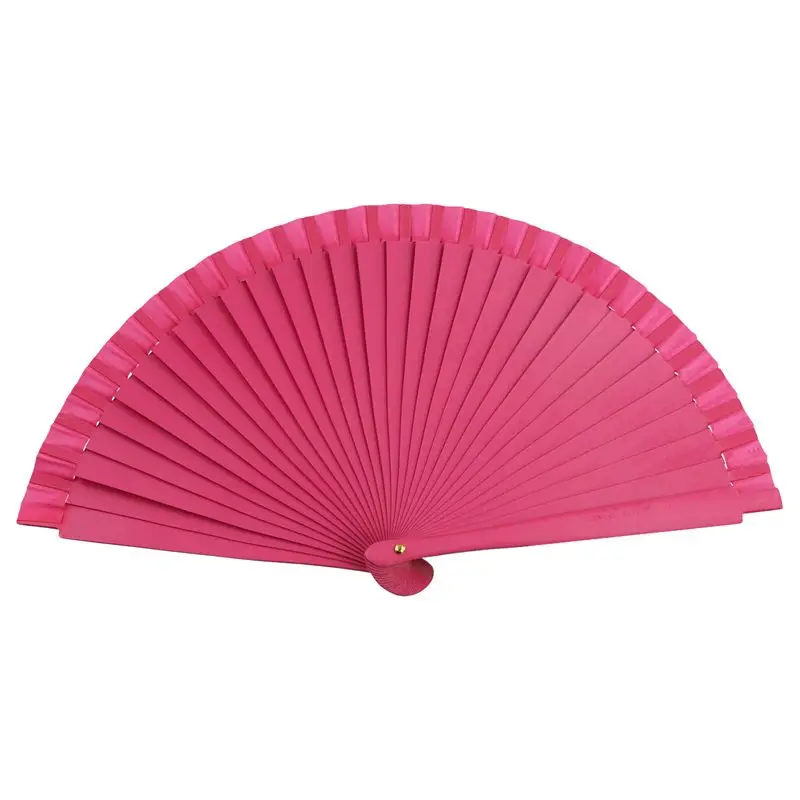 

A67K-Folding Fan Plain Pure Wood Folding Fan Home Ornaments Modern Classical Dance Performances Hand Fan Art Craft B