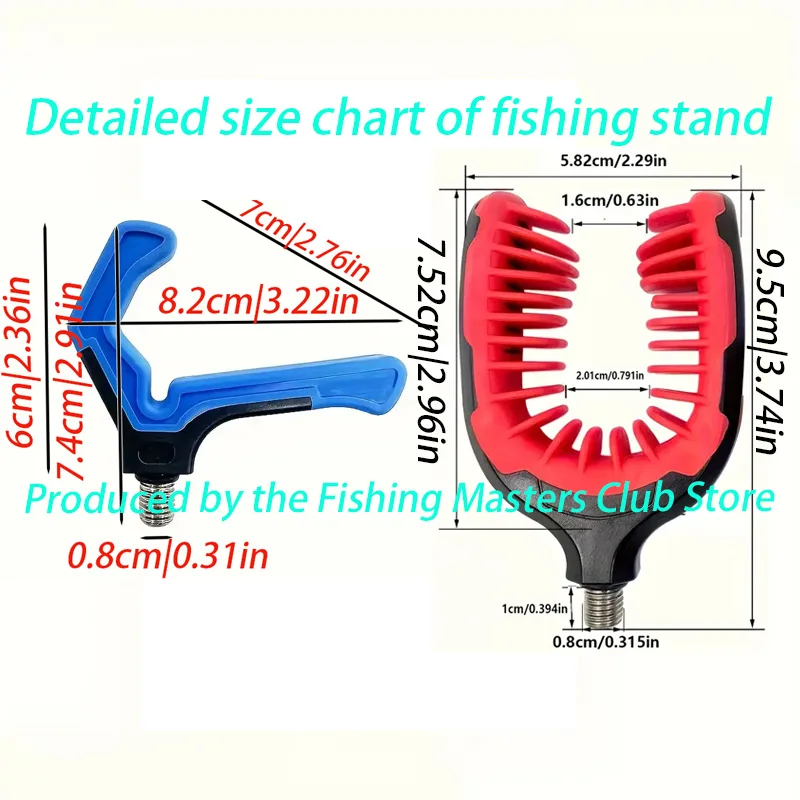 2Pcs High-Quality Fishing Rod Holder, Imperial M3/8 Thread, Stable Support and Easy to Install, Outdoor Fishing Accessories, Fishing Tools. - view 3