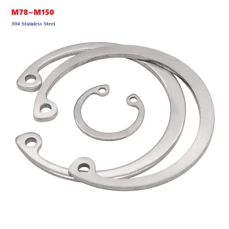 M78~M150 304 Stainless Steel C Type Internal Circlip Retaining Clip Snap Ring C Type Retaining Ring Clamp Spring