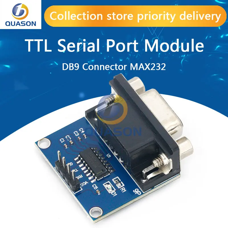 MAX3232 RS232 to TTL Serial Port Converter Module DB9 Connector MAX232 For Arduino