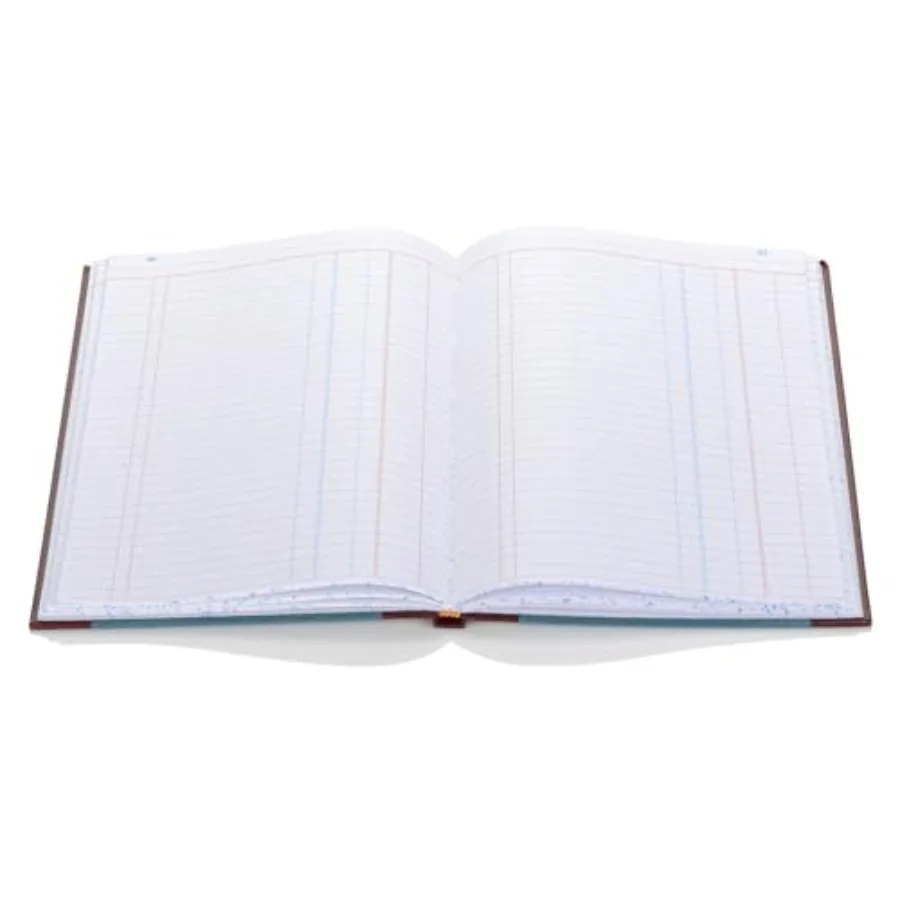 S300 ライン会計ジャーナル単一記録帳、財務記録と予算追跡用、サイズ11.75 x 7.25インチ