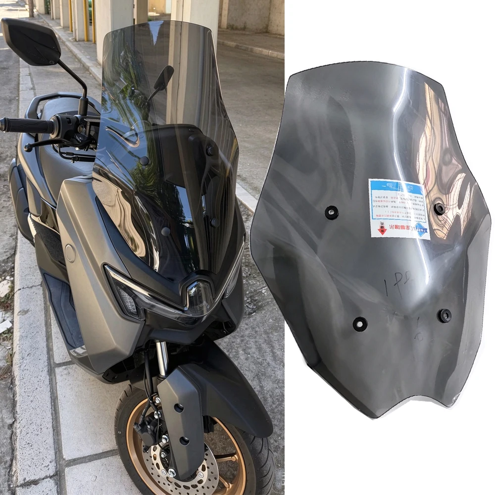 2026 NMAX 155 Windscreen For Yamaha N-MAX 2025 NMAX155 Windshield Scooter Screen Air Wind Deflector Glass Motorcycle Accessories