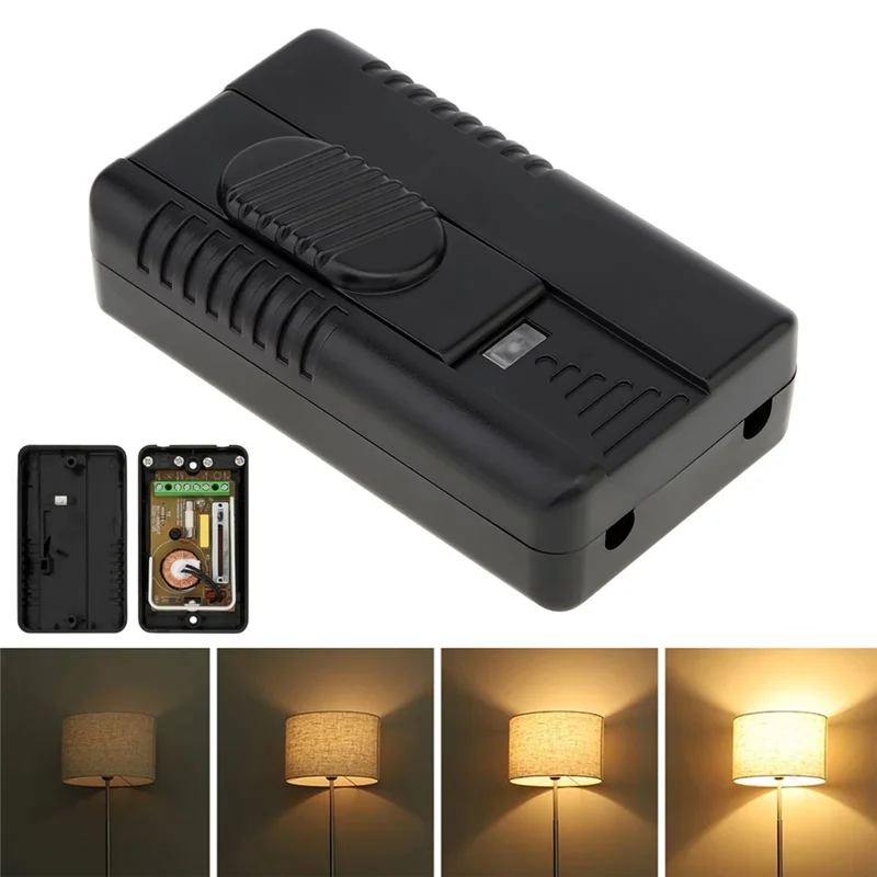 Interruptor atenuador de AA08 pies, interruptor de Control deslizante en línea de rango completo para luz de suelo, lámpara LED, bombilla incandescente de 100V-120V, enchufe europeo