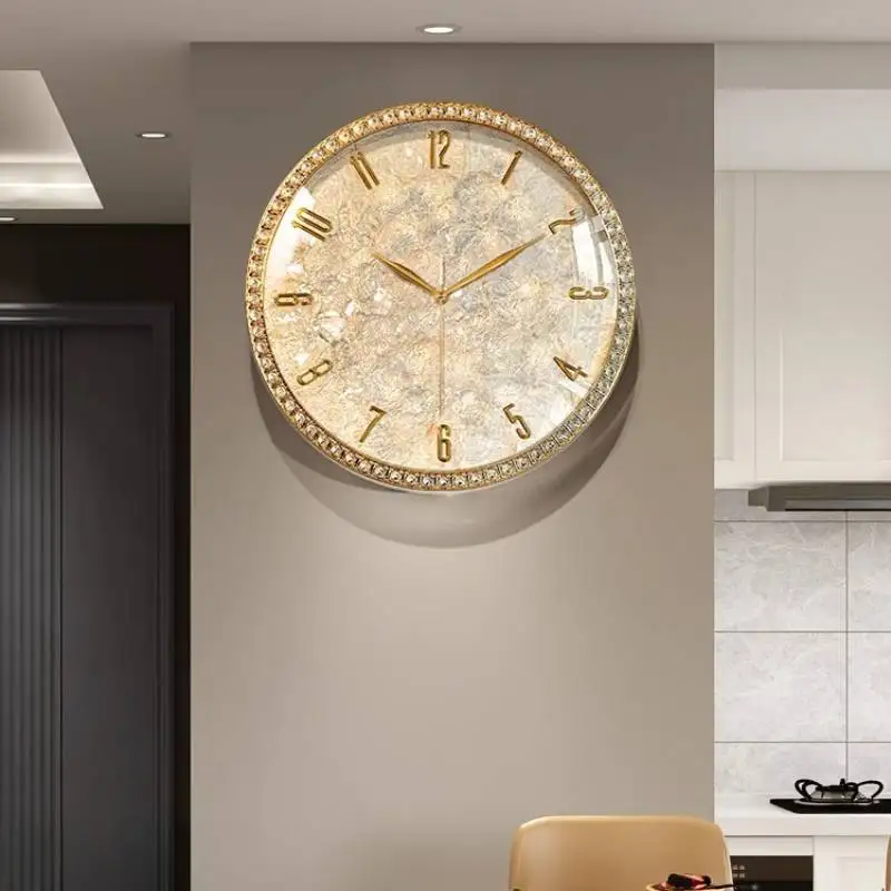 Home Cozy Wall Clock Gaming Decoration Quiet Luxury Wall Clock Premium Large Mecanismo Reloj Pared Furniture Aesthetic