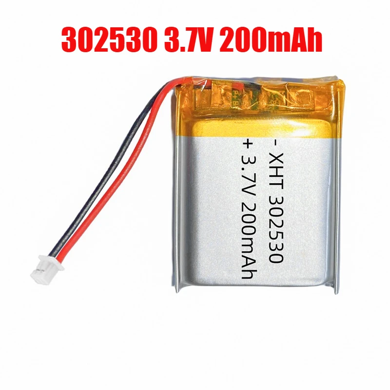 1-4pcs 302530 Battery 200mAh 3.7V Lithium Polymer Battery for Mp3 GPS Bluetooth Speaker Smart Watch Flashlight