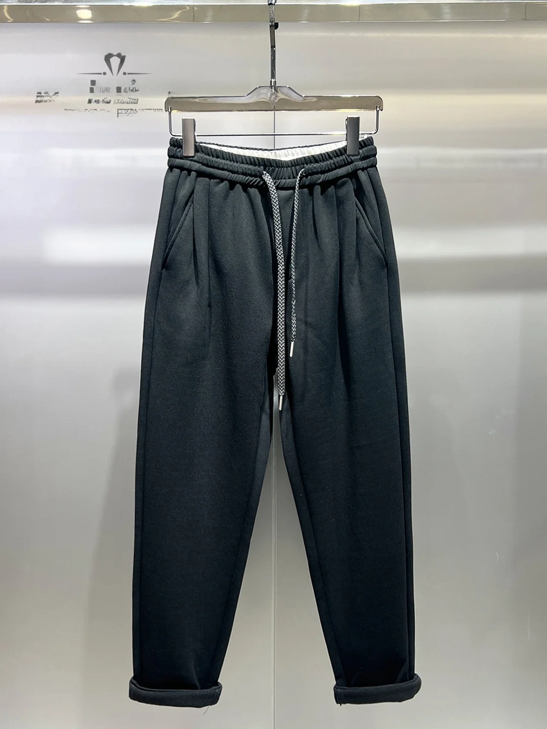 

Мужские утепленные флисовые повседневные брюки, зимние теплые свободные брюки-харланы, длинные брюки из смесового хлопка и полиэстера, удобная посадка