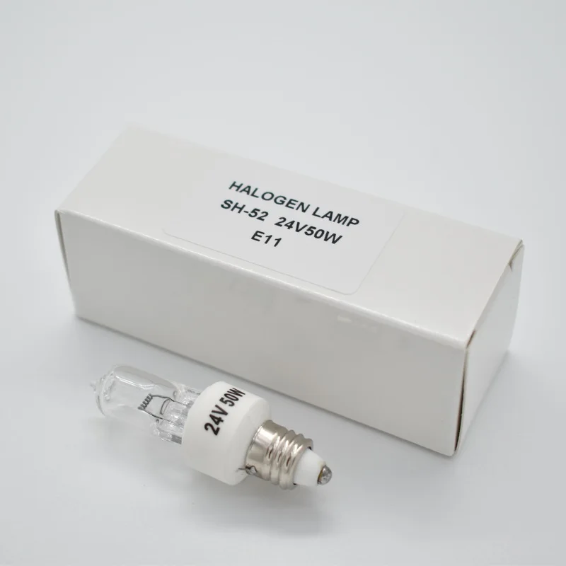 24V50W threaded screw E11 halogen lamp bead SD200 single hole cold light operating room shadowless bulb medical SH52