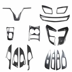 For Nissan Qashqai J11 2019 2020 2021 2022 ABS Carbon Fiber Style Decoration Accessories Interior Gear Cover Trims Stickers