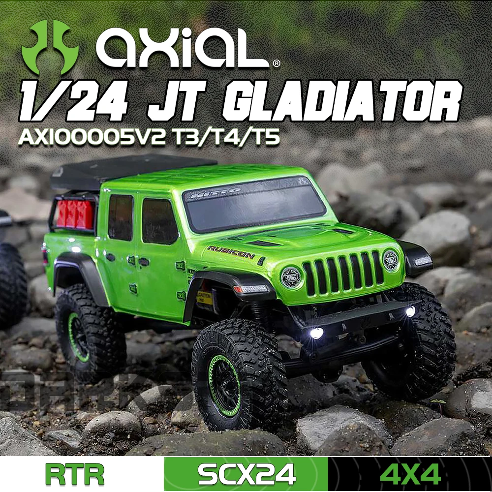 Axial SCX24 JT GLADIATOR 4X4 RTR 1/24 RC Electric Remote Control Model Car Rock Crawler Adult Children's Toys