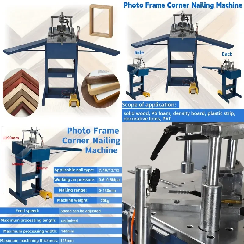 for Semi-automatic frame splicing machine Photo frame corner nailing machine