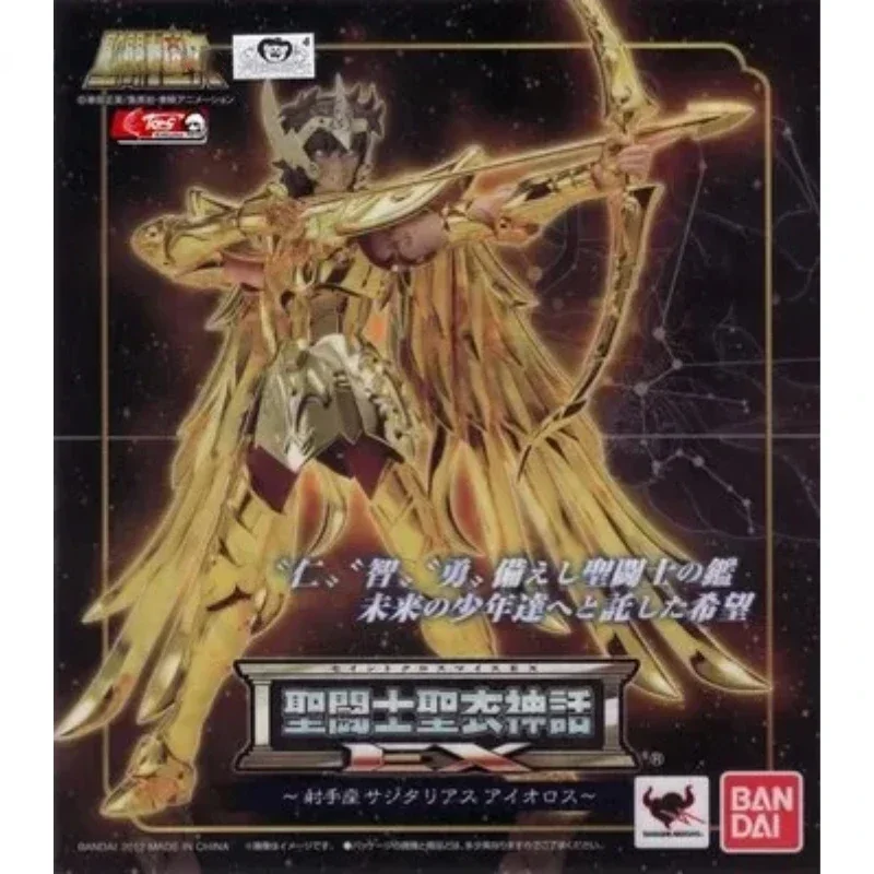 In Stock Bandai Model Saint Cloth Myth Gold Ex 2.0 Sagittarius Aiolos Action Figure Toy Toy Collection Gift