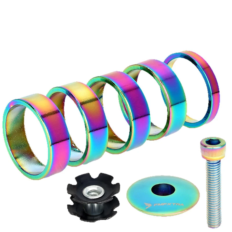 

28.6mm Bike Stem Spacers Set - Universal Fit for Adjusting Handlebars Height