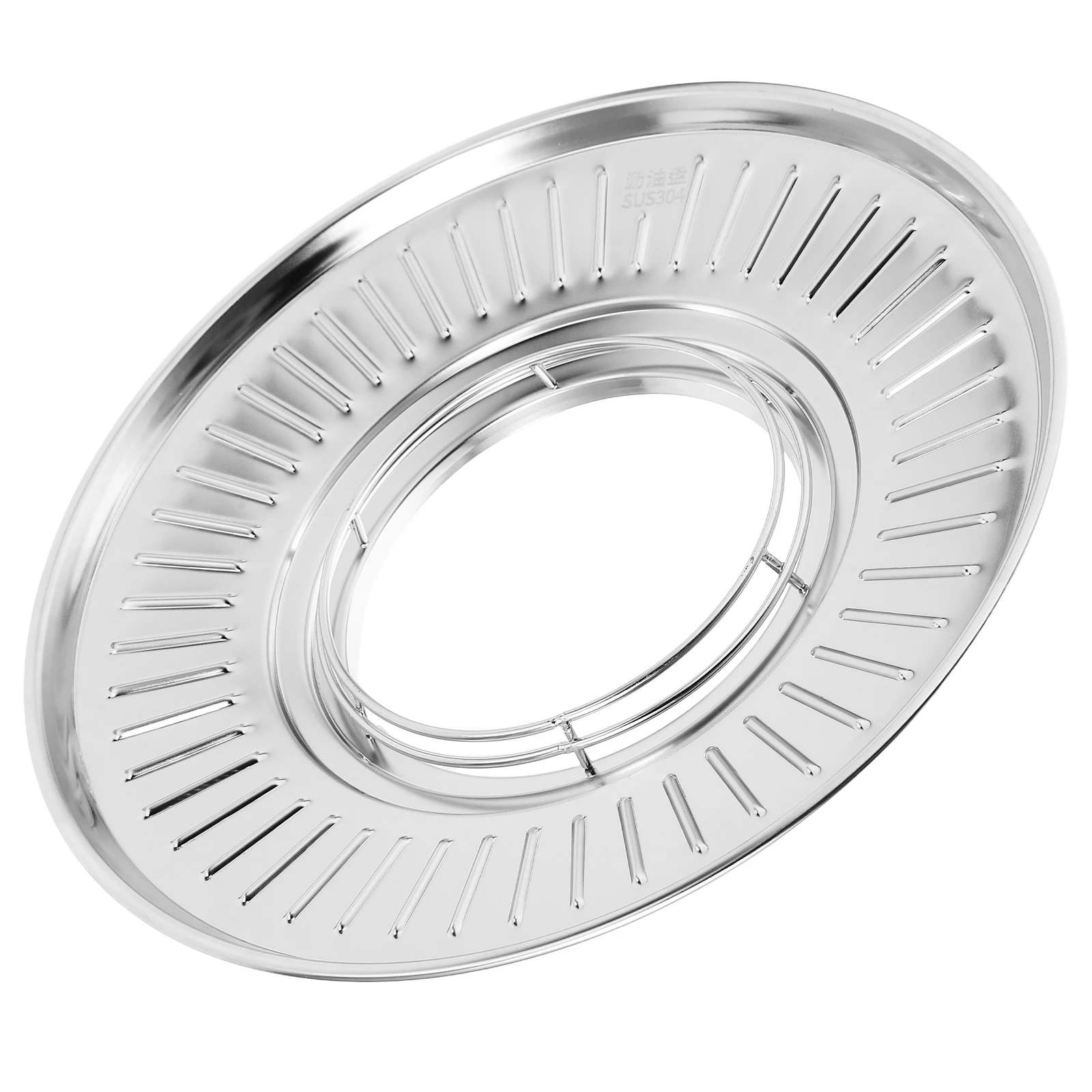 

Stainless Steel Filter Side Tray For Pot Draining Tray Easy Clean Meat Oil Control Plate Drain Plate For Frying Efficient Oil