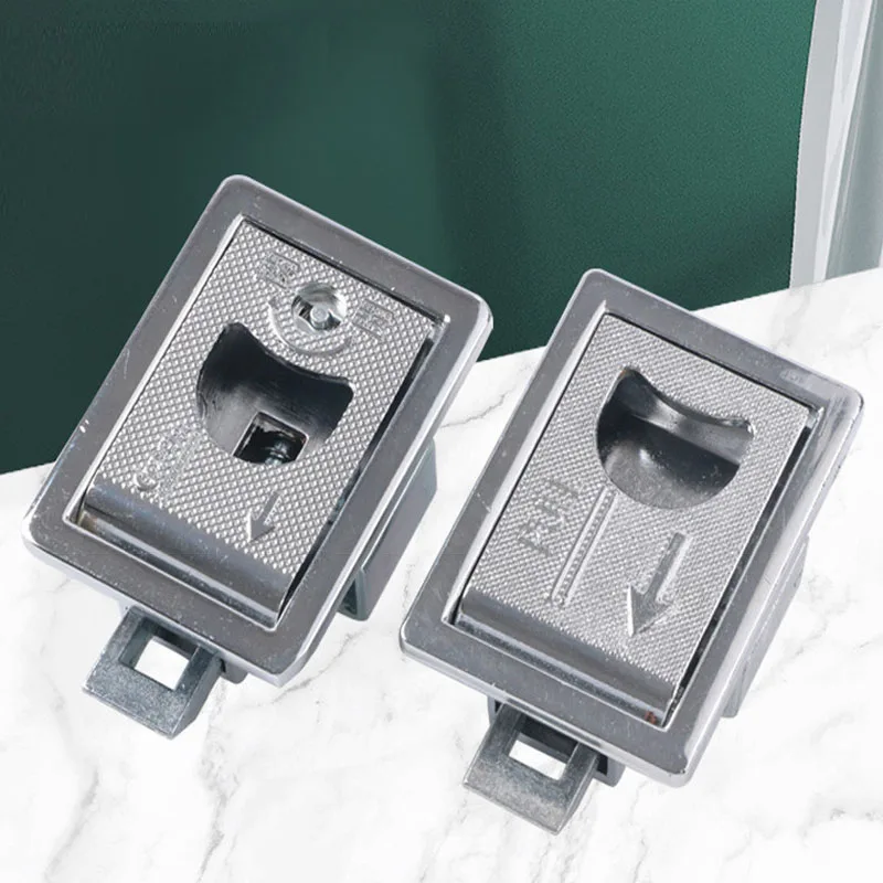 3PCS MS731 Zinc Alloy Plated Buckle Lock Case Control Cabinet Lock Buckle Invisible Handle Lock Hardware Accessories