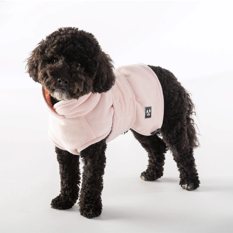 Microfiber Super Absorbent Pet Drying Coat Quick Dry Dog Bathrobe Gown