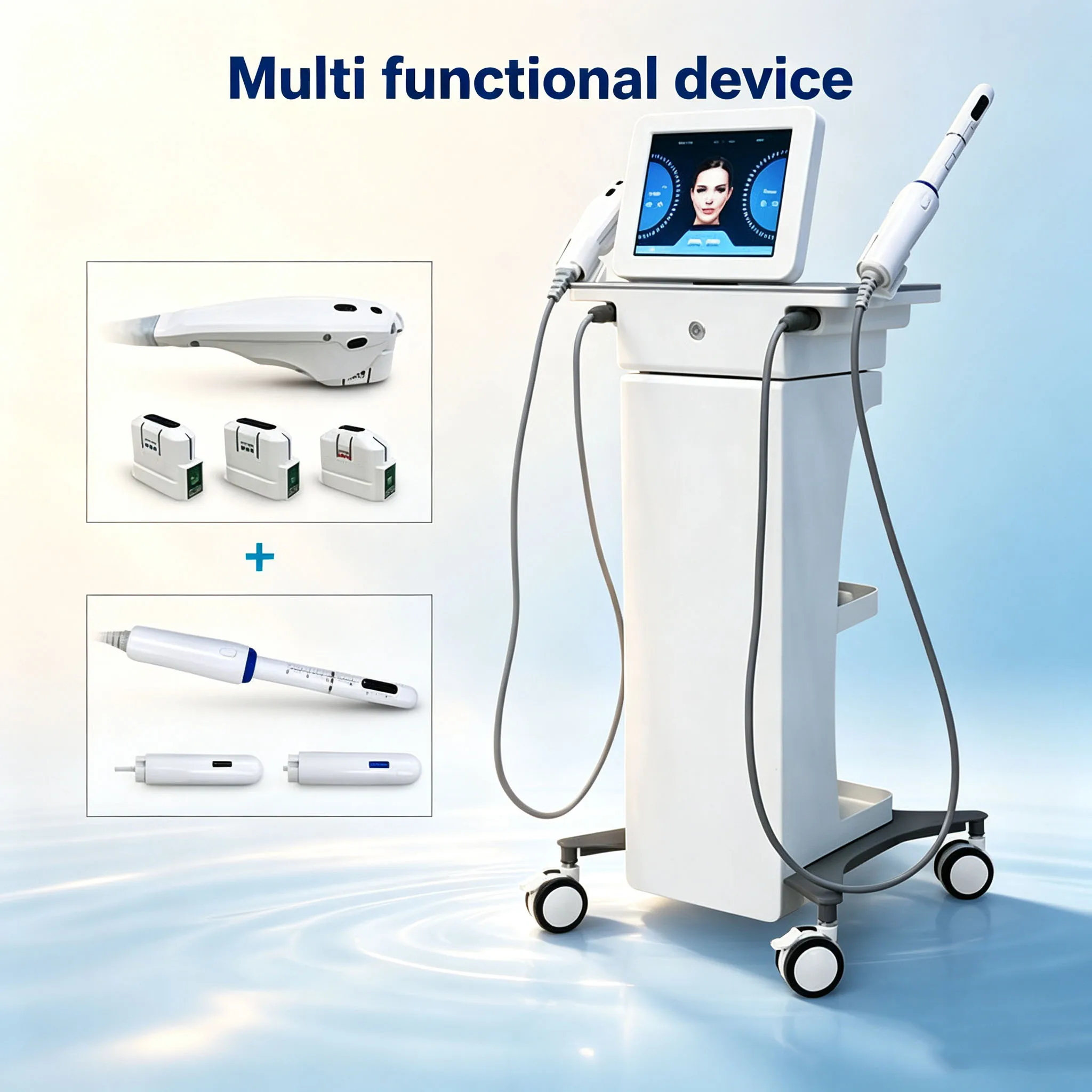 Foreign Trade 2-in-1 Facial Tightening and Skin Tightening Instrument for Private Care, Convenient, Efficient, Fast and Multifun