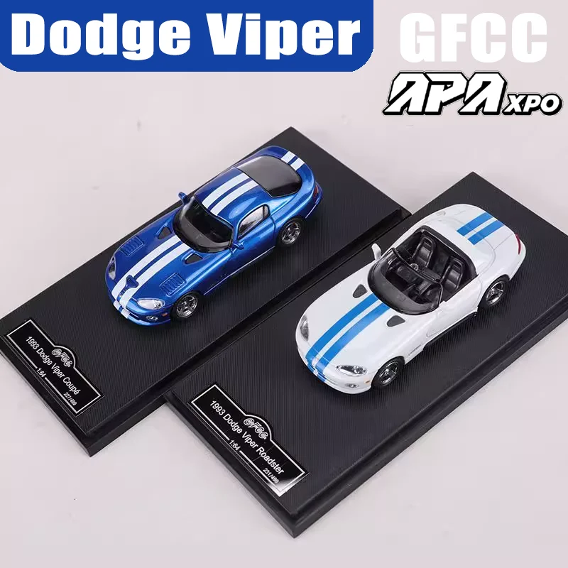 

GFCC 1/64 Dodge Viper 1993, APAxpo, игрушка-мотор из сплава, литая под давлением металлическая модель, коллекция рождественских подарков для мальчиков