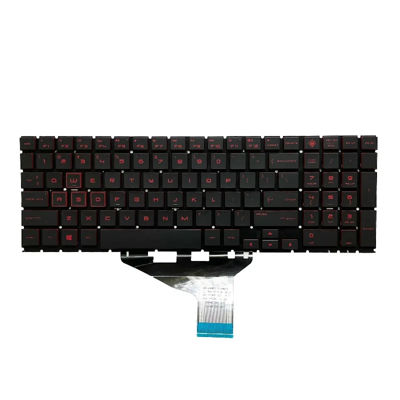 

NEW US Keyboard For OMEN 5 Air 15-DH 15-DH000 TPN-C143 Gamer Laptop Case Palmrest Upper Cover Top Housing Backlit keyboard