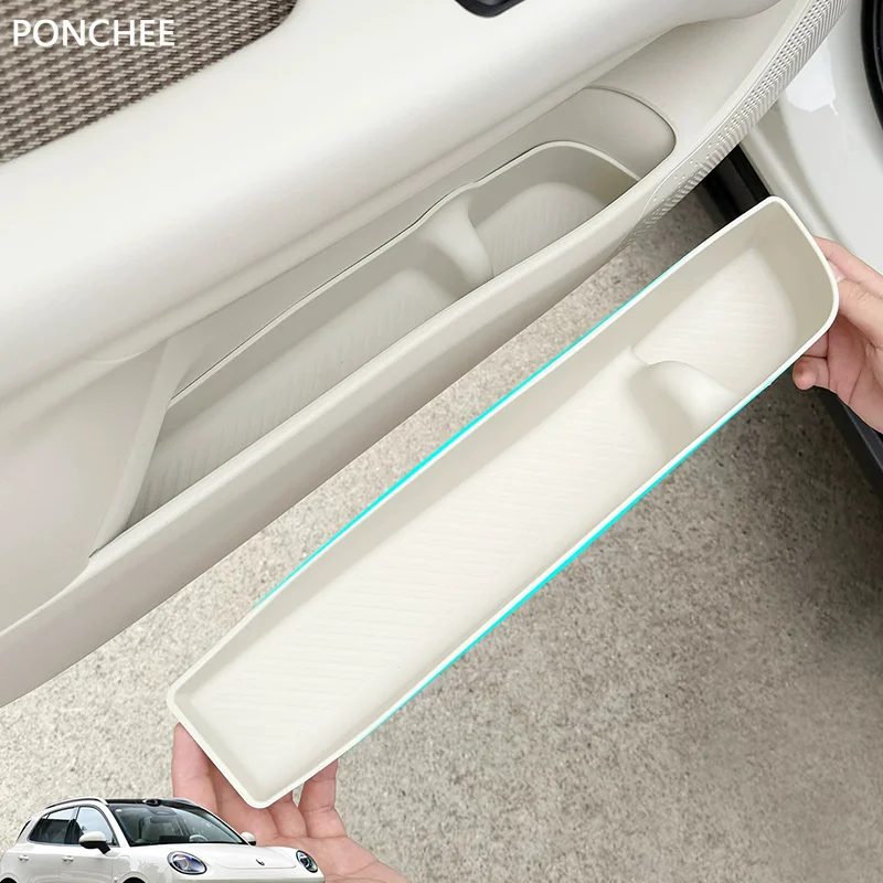 For GWM Ora 5 2026-2027 Storage Box Under The Front Door TPE Door Groove Storage and Organization Box Automobile Supplies