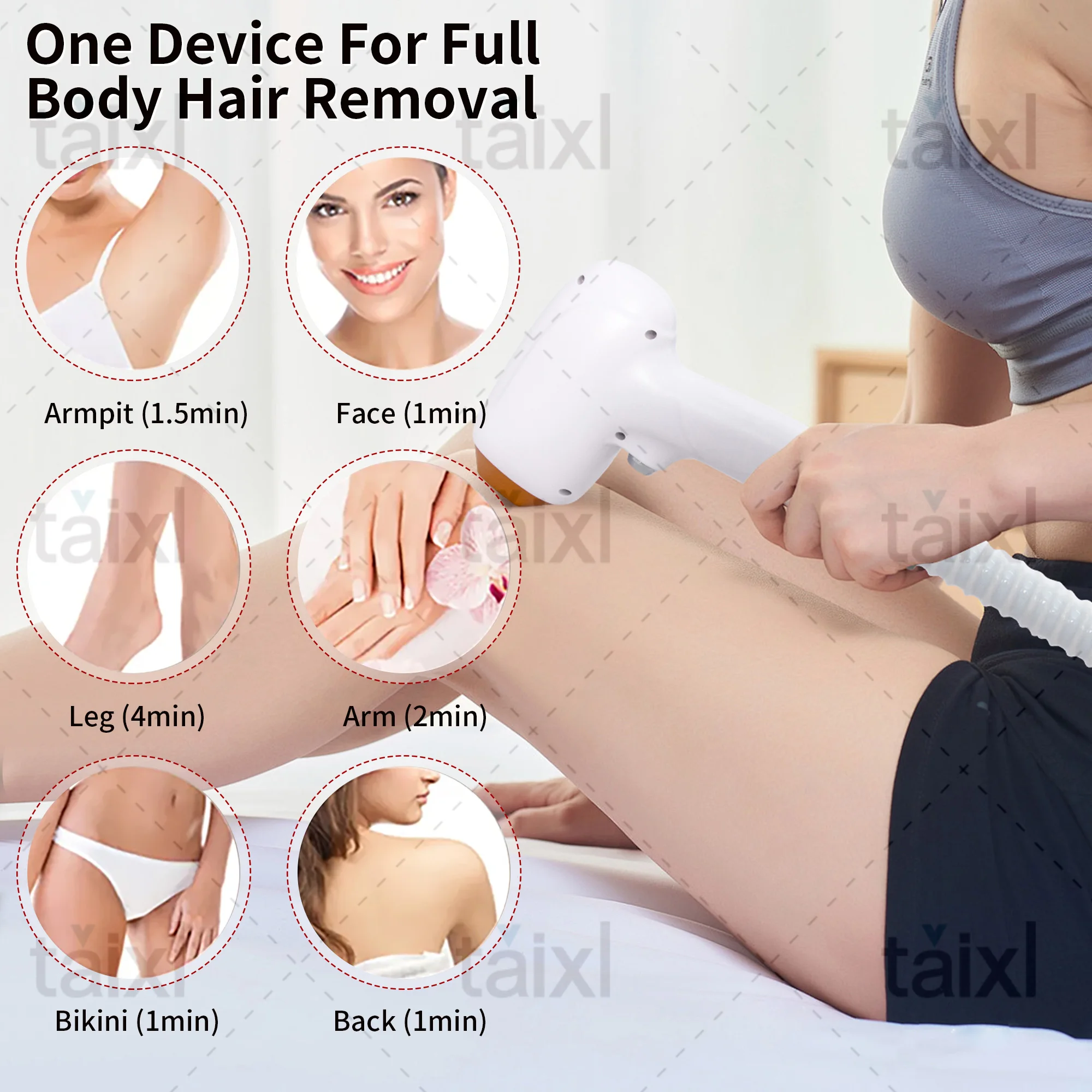 3000 واط ديود نظام إزالة الشعر بالليزر الثلاثي الطول الموجي 755nm 808nm 1064nm جهاز إزالة شعر الوجه والجسم الدائم غير مؤلم