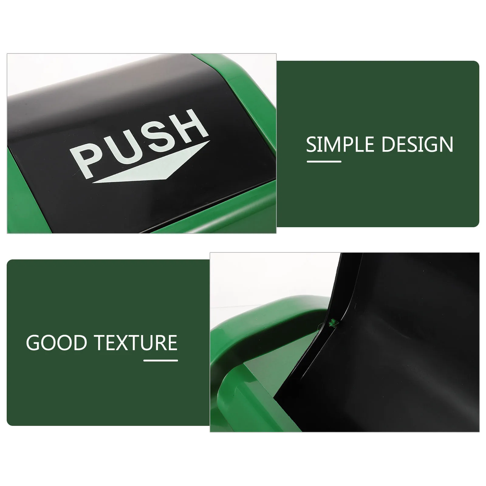 

Plastic Garbage Can Lid 40L Trash Container Cover for Home Office Waste Bin Part Replacement Outdoor Use