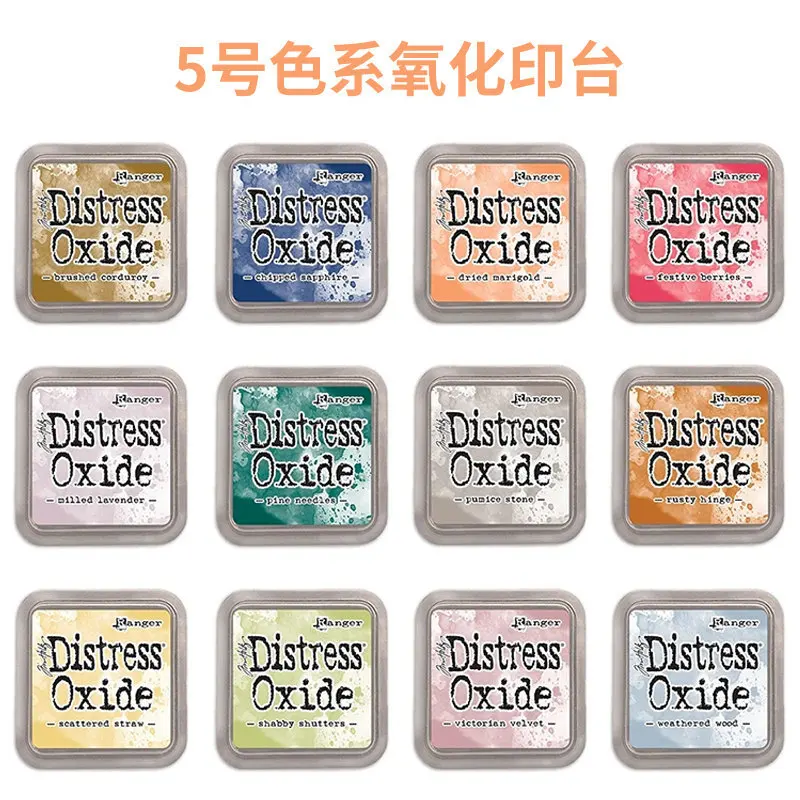 Iink Ranger Oxidation Printing Pad 5 # 12 Colors Distress Oxide Ink Mixed Pigment TimHolz