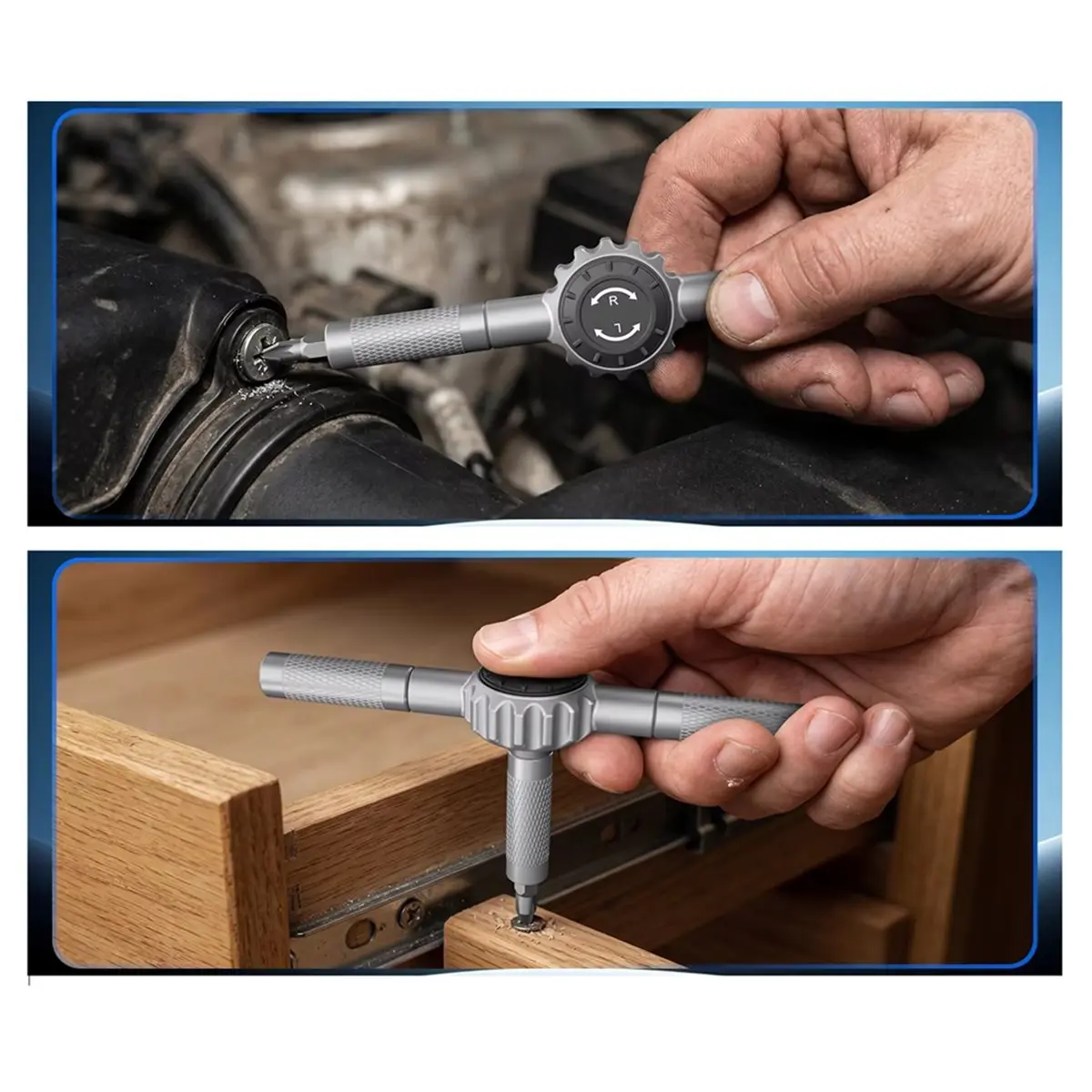 69-in-1 Ratcheting Screwdriver Set with T-Handle & Magnetic Bit Holder - Versatile for Auto Repair, Home DIY & More