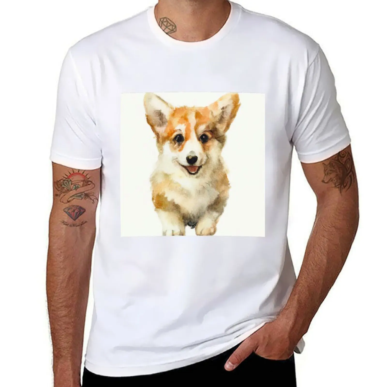 

cute corgi puppy 7 T-Shirt man t shirts for men t shirts with prints t shirts designer T-Shirt