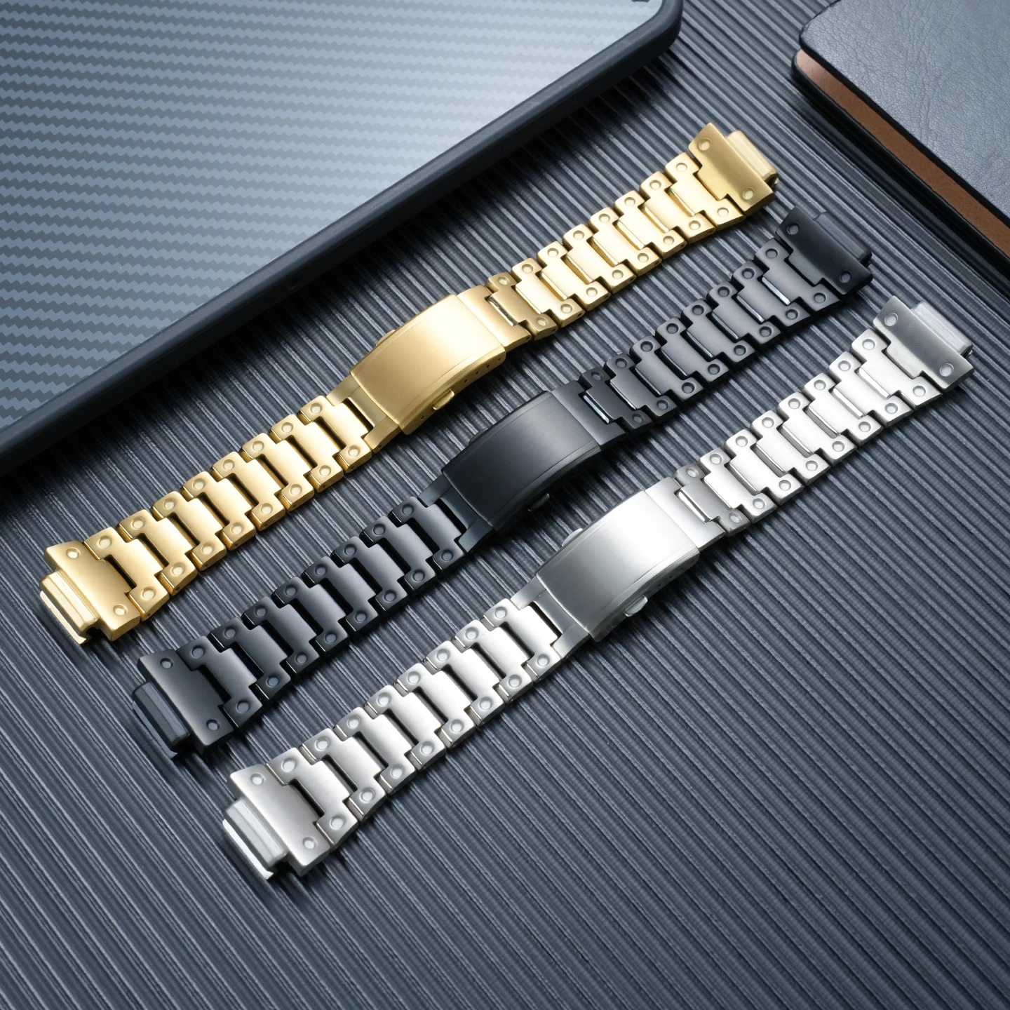 Suitable for Casio GM-2100 titanium watch strap, gm-2100 men's protruding titanium watch chain, watch accessories 16mm