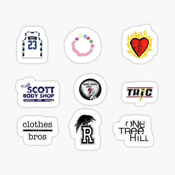 One Tree Hill Sticker Pack  5PCS Stickers for Art Anime Water Bottles Laptop Cartoon Room Decor  Funny Luggage Living Room