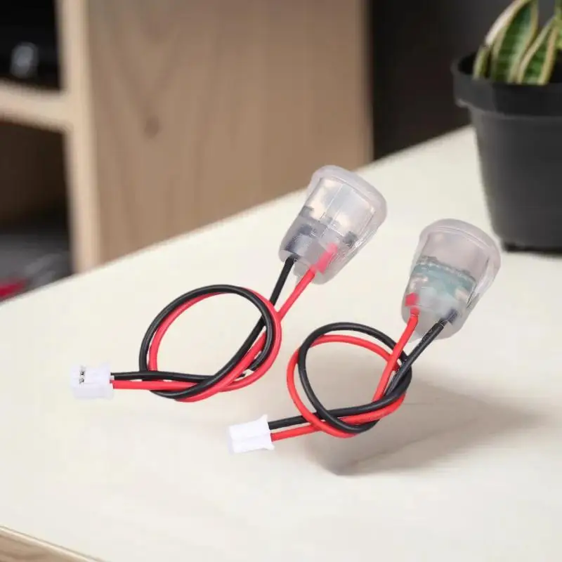 1/3/5Pcs Type C Female Socket Jack Connectors Waterproof 2 Wire Pigtail Cable With LED Lights 3A 5V Fast Charger Power Port