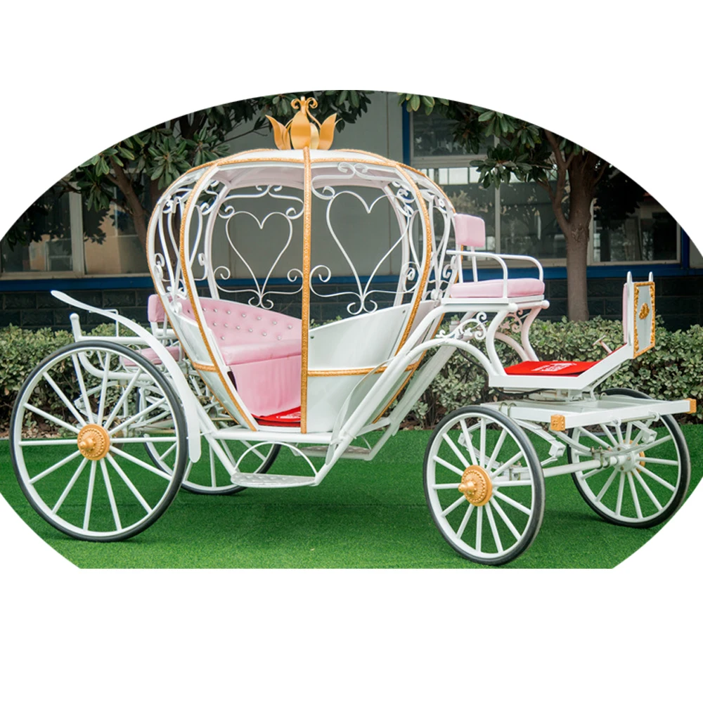 New Cinderella Drawn With Hood White English Bridal Cinderella Horse Carriage Buggy Cabriolet Royal