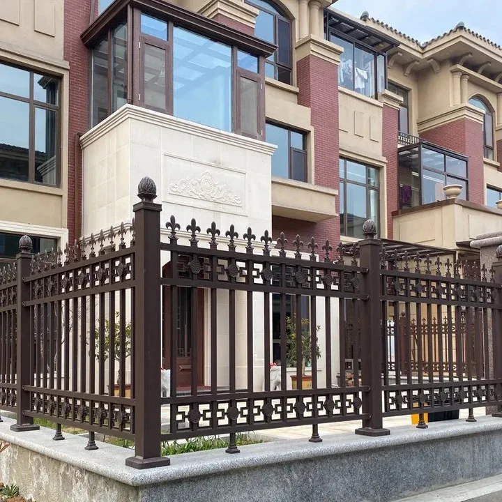 التخصيص الحديثة شرفة درابزين الحديد المطاوع تصميم مخصص شرفة درابزين الألومنيوم درابزين الحديد المطاوع #6