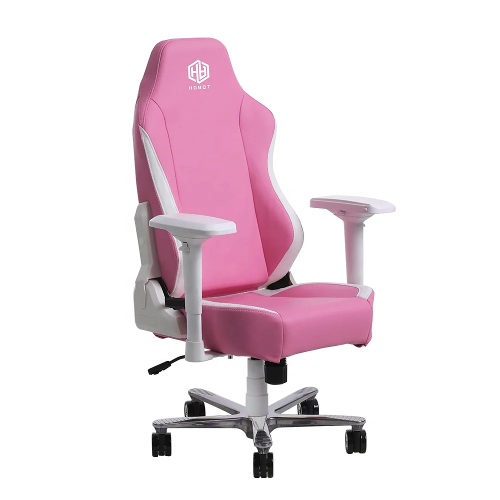 

Pink Swivel Chair For Kids Revolving Study Office Gamer Chair PU Leather Wood Nylon Synthetic Leather Material For Gaming