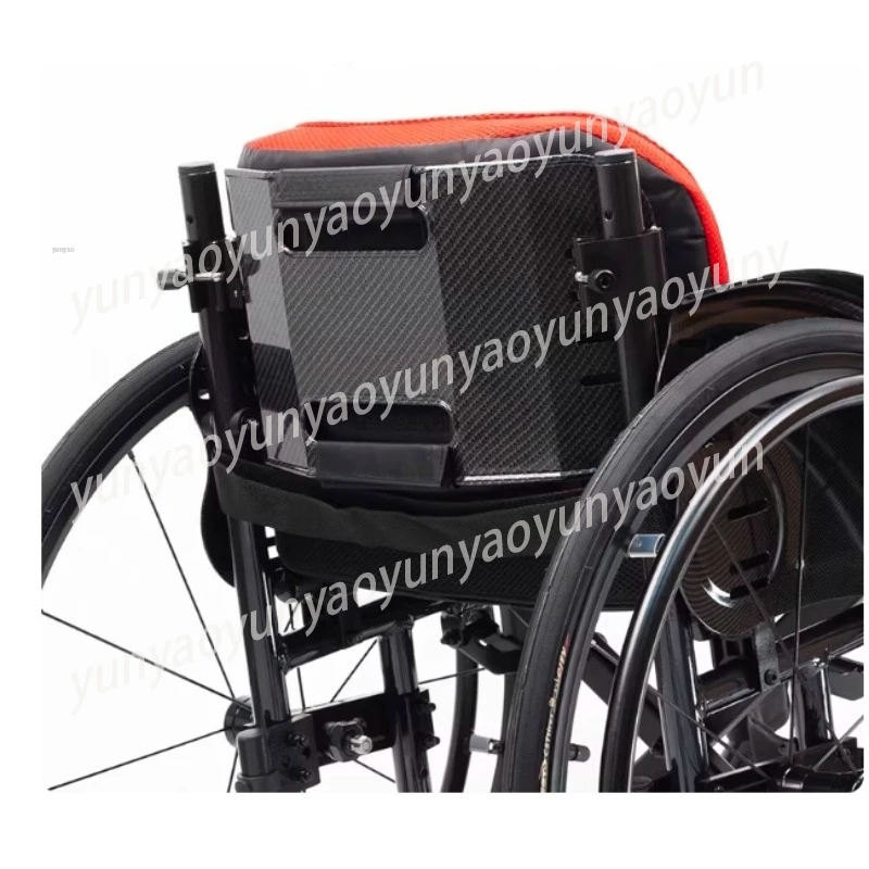 Lightweight Sport Wheelchair Aluminum Frame Adjustable Support Backrest Quick Release for Better Mobility Comfort