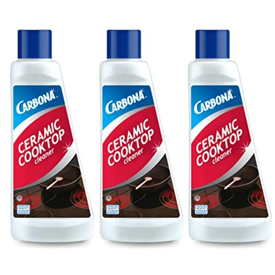 

Ceramic Cooktop Cleaner Grease and Burnt-On Food Remover Non-Abrasive Formula 16.8 Fl Oz, 3 Pack
