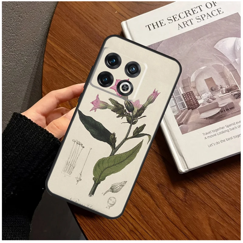 Botanical Drawings Flowers Plants Case For OnePlus Nord CE 3 Lite 2 2T N10 N20 N100 N200 8T 9R 10R 10T 11 8 9 10 Pro Cover