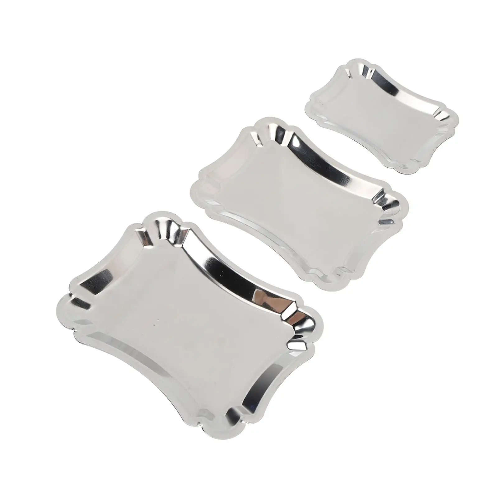 

Многоцелевой сервировочный поднос из нержавеющей стали — портативный и легко чистящийся поднос для фруктов для ресторанов