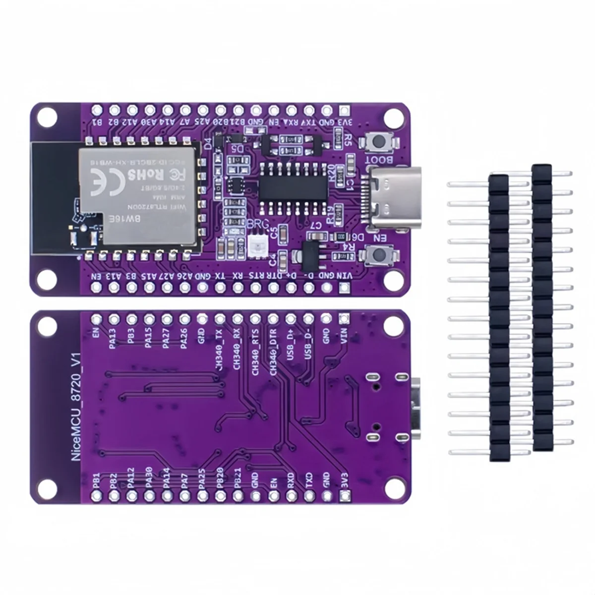 Efficient RTL8720DN Dual-Band WiFi Bluetooth BLE Module Unwelded