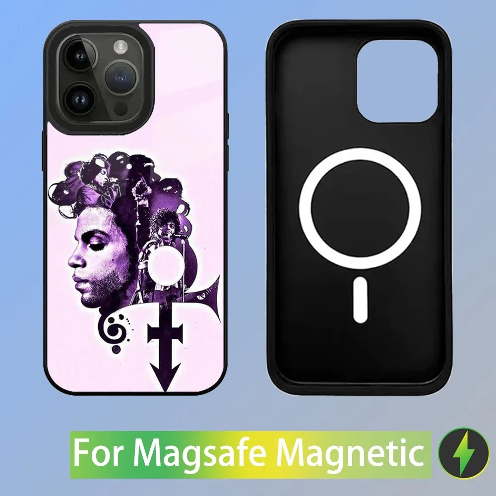 Prince Rogers Nelson Pop singer Phone Case For iPhone 15,14,13,12,11,Plus,Pro,Max Mini Magsafe Magnetic Wireless Charging