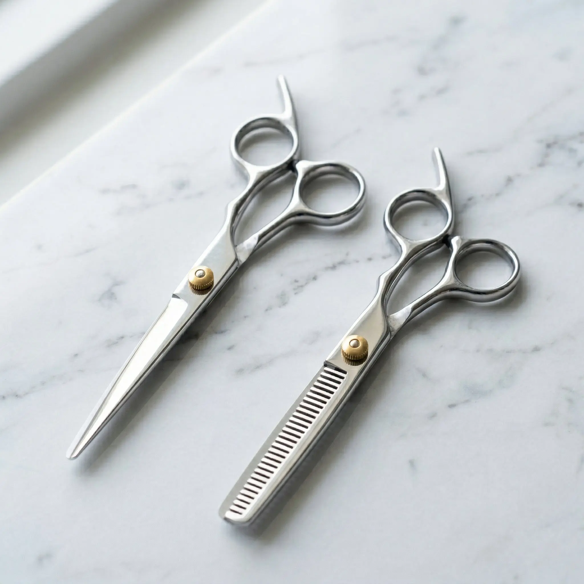 

Stainless Steel Salon Hair Scissors Safety Suppressor Design Comfortable Finger Rests Professional Hairdressing Tool