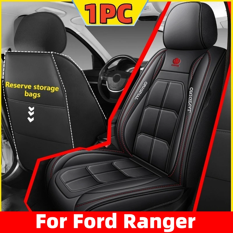 

Car seat cover wear-resistant and dirty-resistant waterproof PU leather front full wrapping muscle seat cover For Ford Ranger