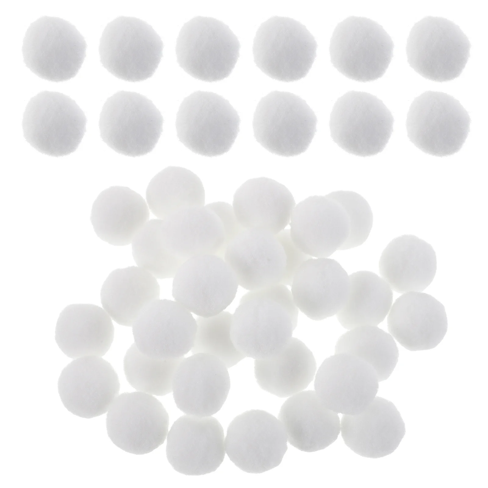 200 stks Mini Pom Poms Craft Materiaal Voor Kinderen Diy Projecten Witte Ballen Decoraties Feest Vakantie School Art Supplies Building
