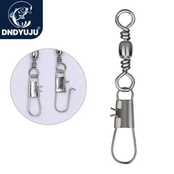DNDYUJU 20-100pcs Carbon Steel Pike Fishing Barrel Bearing Rolling Swivel Pin Fishhook Lure Connector FishingAccessories Tackle