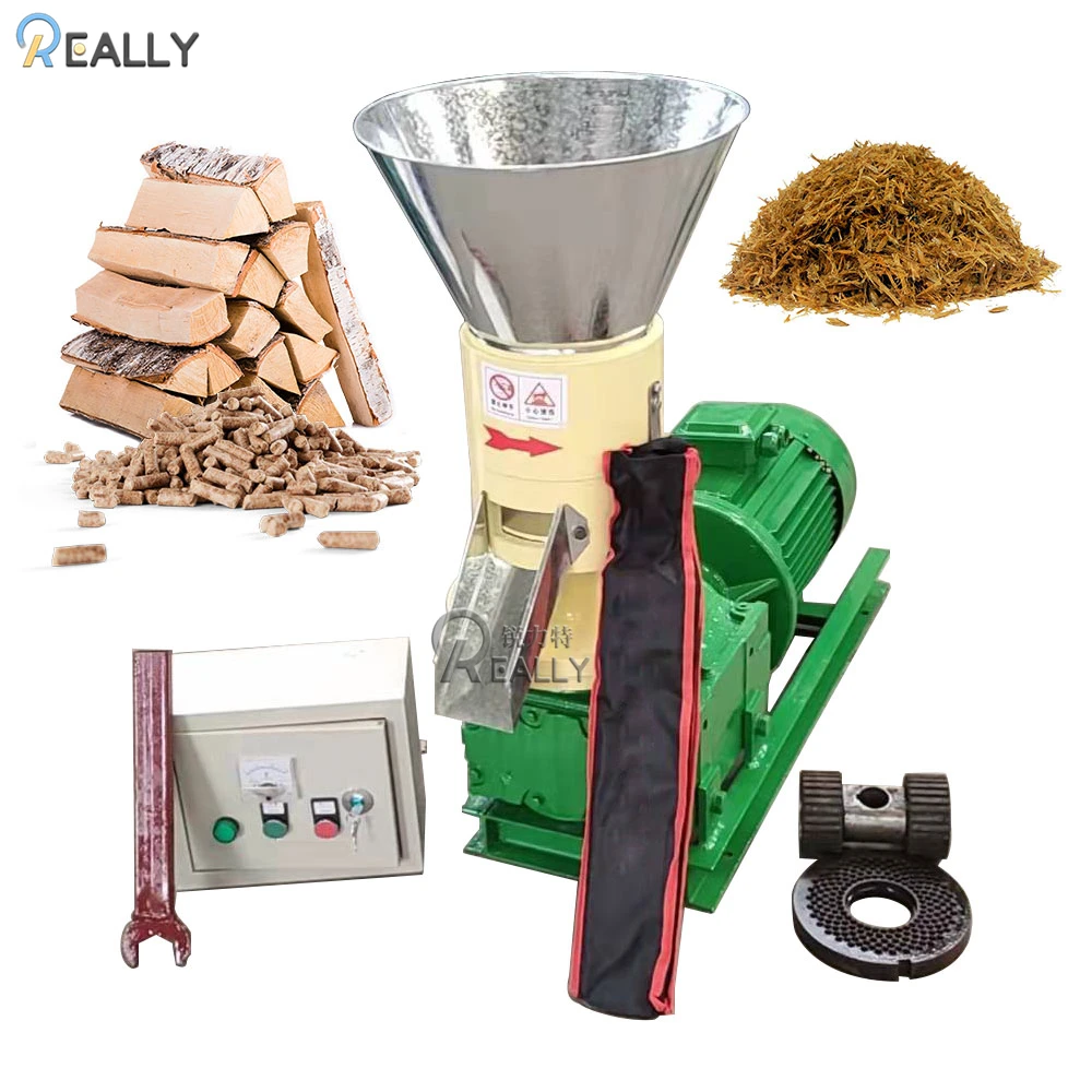 Household Type Flat Die Pellet Machine  Mini Feed Pellet Mill Wood Pellet Machine Straw Granulator with Good Quality