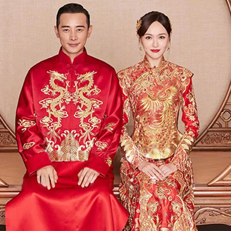

New Chinese-style ancient wedding dress for the ceremony