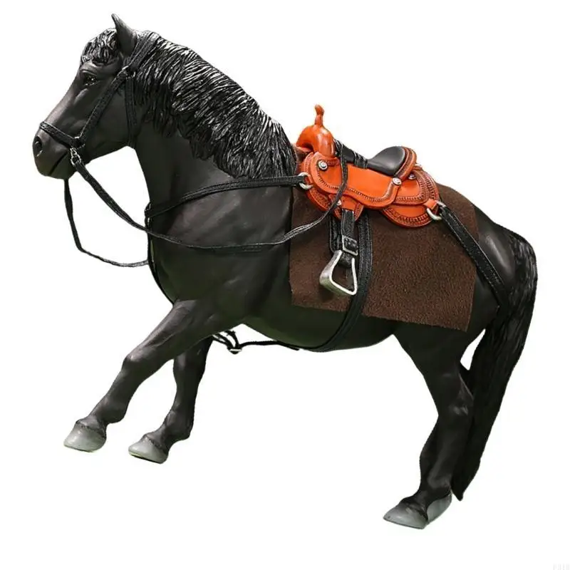 

1/12 Pack Horse Model Action Figure Bathorse For Theme Scene Display Accessory P31B