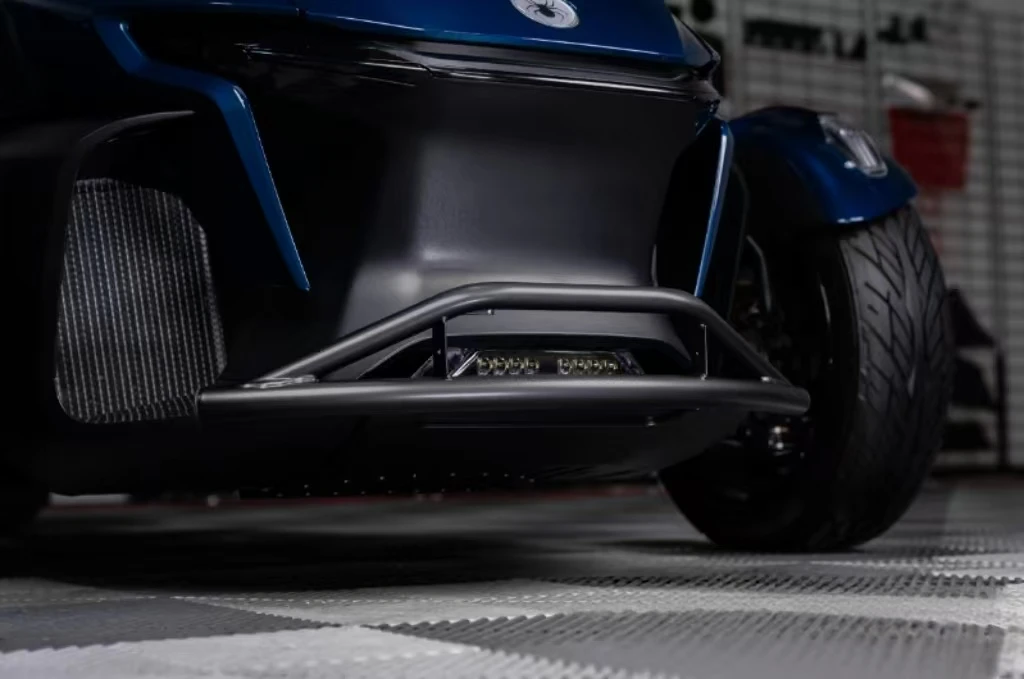 2020-2025 المصد الأمامي الأنبوبي الفولاذي Can-Am Spyder RT/RT-L مع لوحة انزلاقية، واقي شبكة الحماية من التصادم