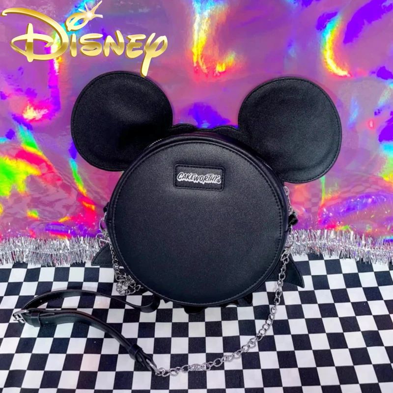 Disney Mickey New Women's Shoulder Bag Halloween Decoration Cartoon Women's Shoulder Messenger Bag 3D Fashion Trend Women's Bag